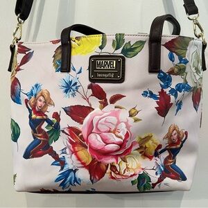 Loungefly x Marvel Floral Purse/Tote